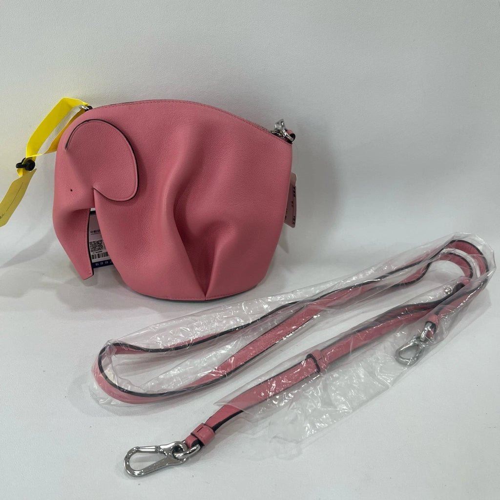 Loewe Pink Leather Elephant Crossbody Bag For Women