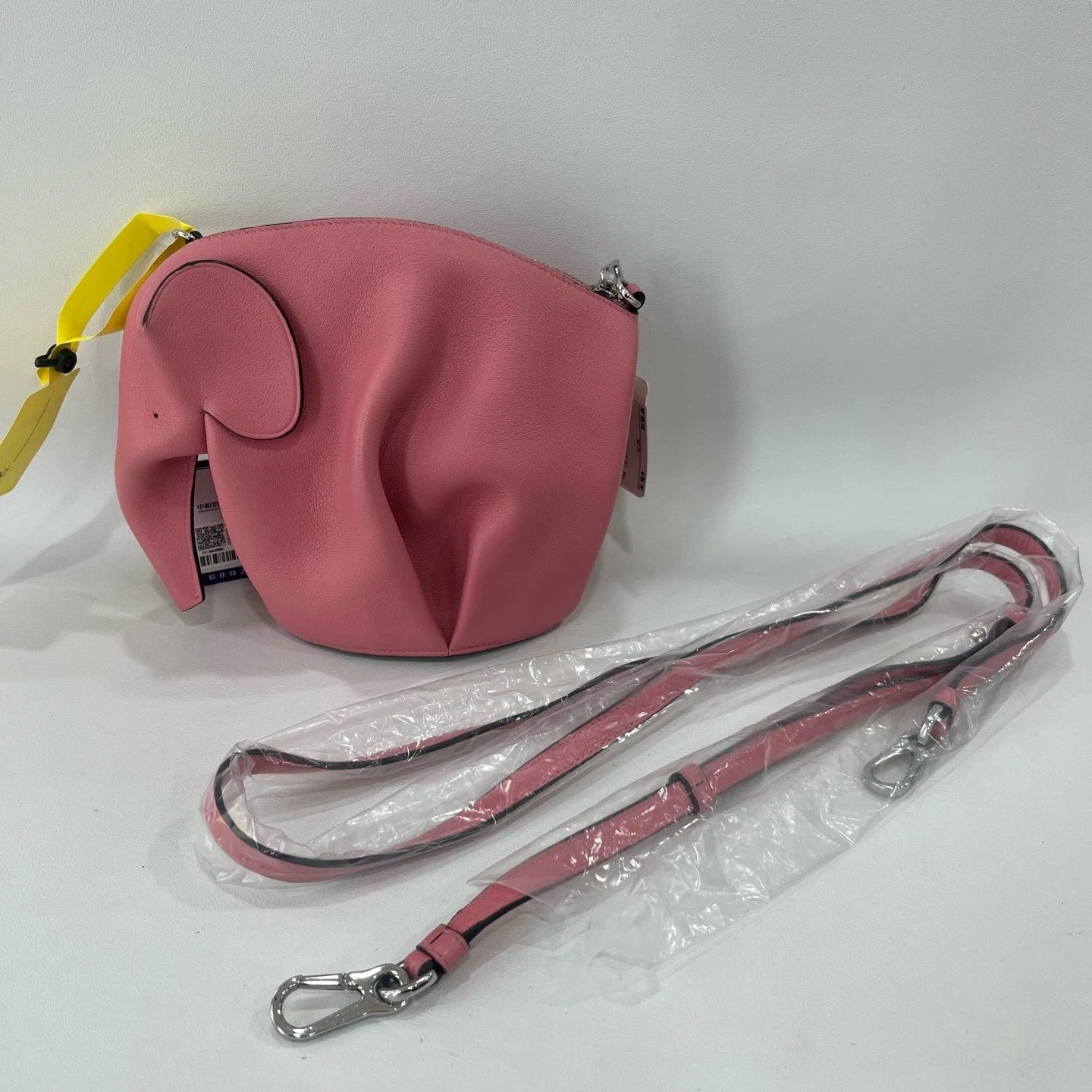 Loewe Pink Leather Elephant Crossbody Bag For Women