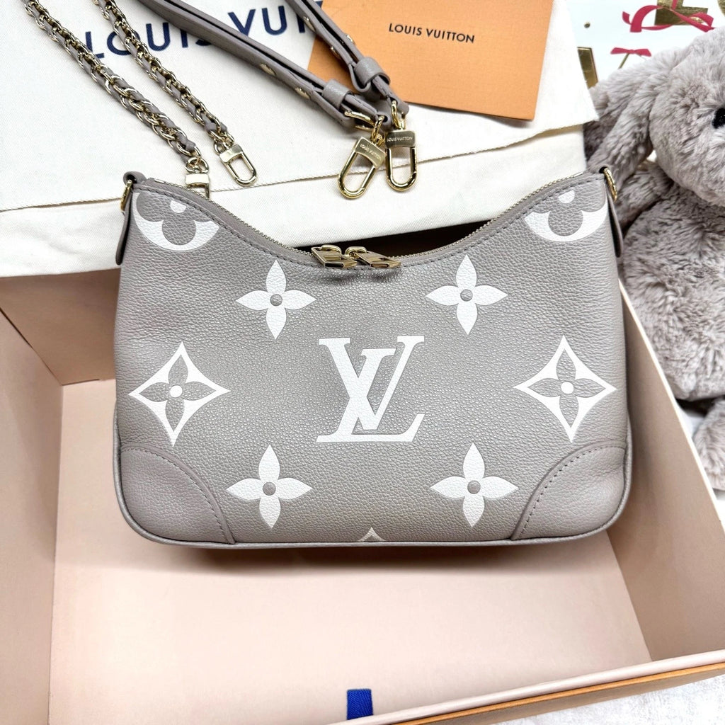 New Louis Vuitton Elephant Gray Ox Horn Leather Shoulder Bag For Women