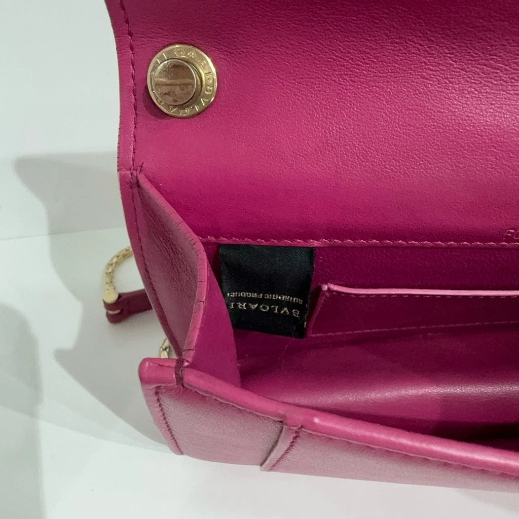 Bvlgari Rose Pink Chain Shoulder Crossbody Bag For Women