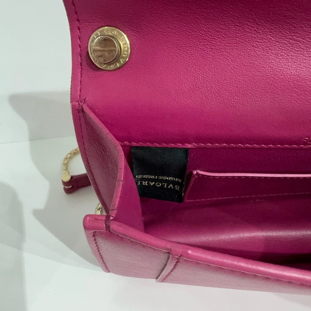Bvlgari Rose Pink Chain Shoulder Crossbody Bag For Women