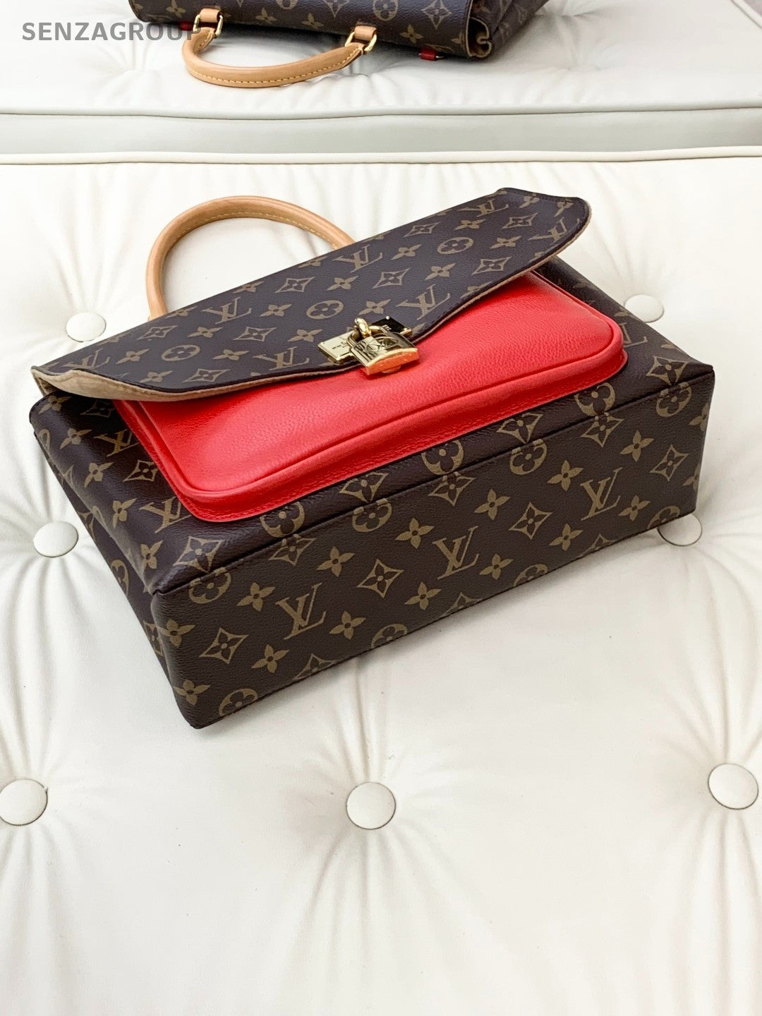 Louis Vuitton MARIGNAN Monogram Top Handle bag Red Women