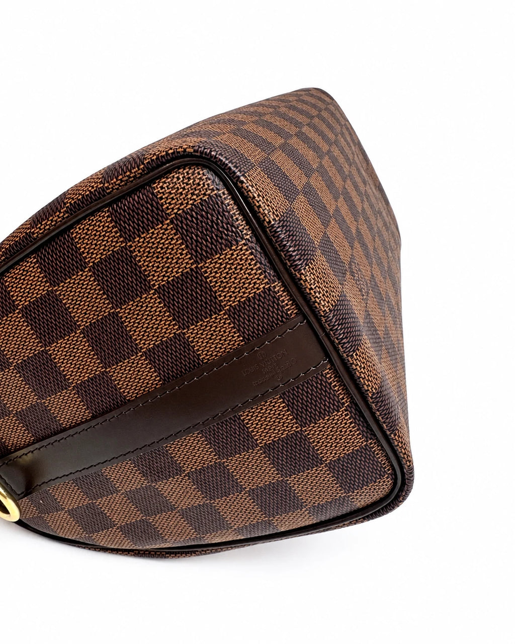Louis Vuitton Speedy25 Canvas Damier Brown Shoulder Bag Handbag Excellent