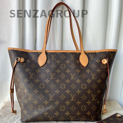 Louis Vuitton Monogram Neverfull MM Tote Shoulder Bag Classic Women