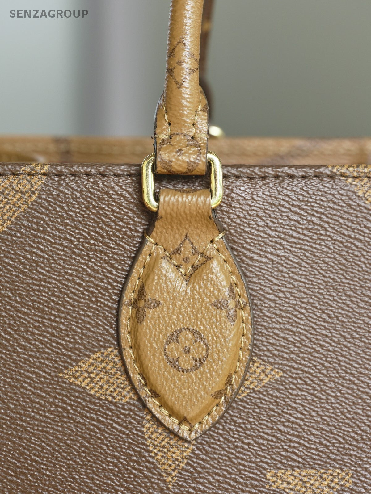 LOUIS VUITTON Monogram ONTHEGO MM Hand Bag Brown M45321 Chip Version
