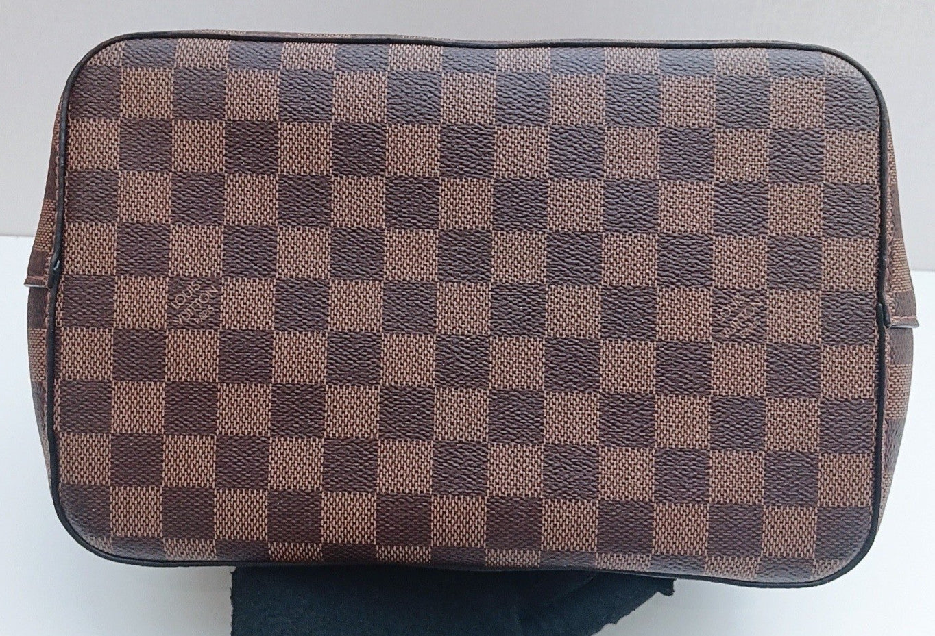 Louis Vuitton Damier Bucket Shoulder Bag Brown Pink Used Women Classic Designer