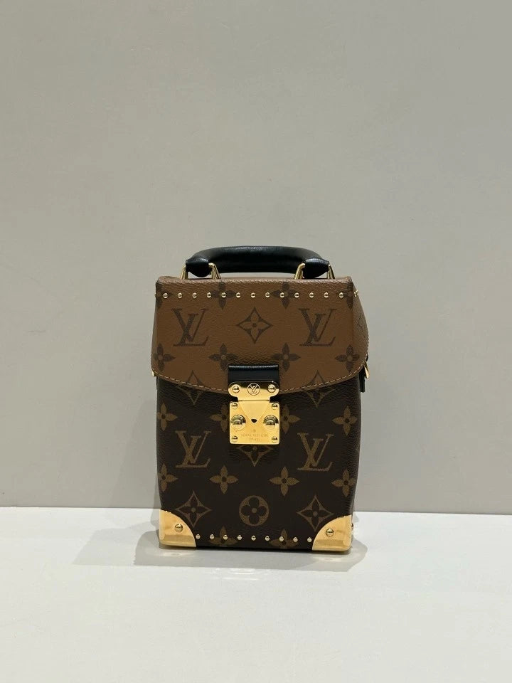 Louis Vuitton Canvas Camera Box Top Handle Bag For Women
