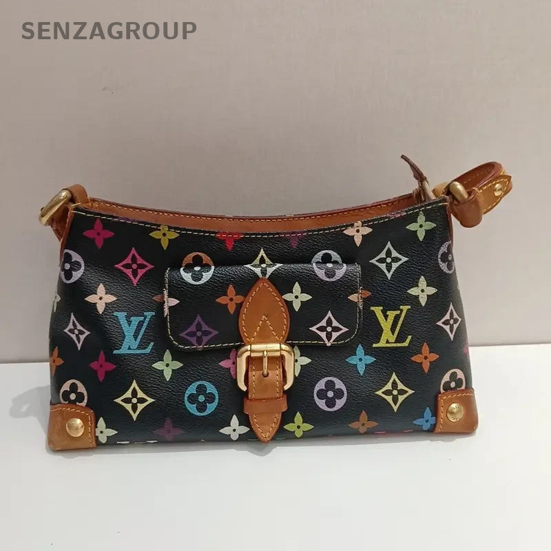 SJ0001 Louis Vuitton vcoated canvas Crossbody Bags Eliza Black Multicolore