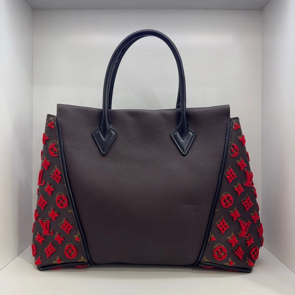 Louis Vuitton Lockit Red Suede Monogram Limited Edition Handbag For Women