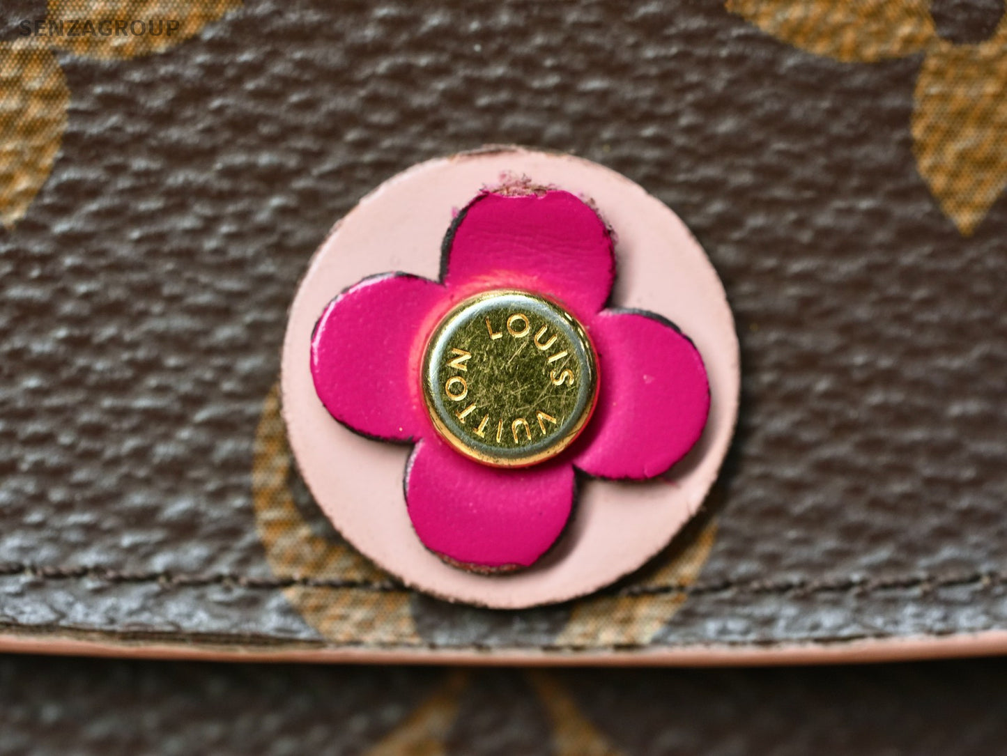 Louis Vuitton Monogram pink Flower logo WALLET