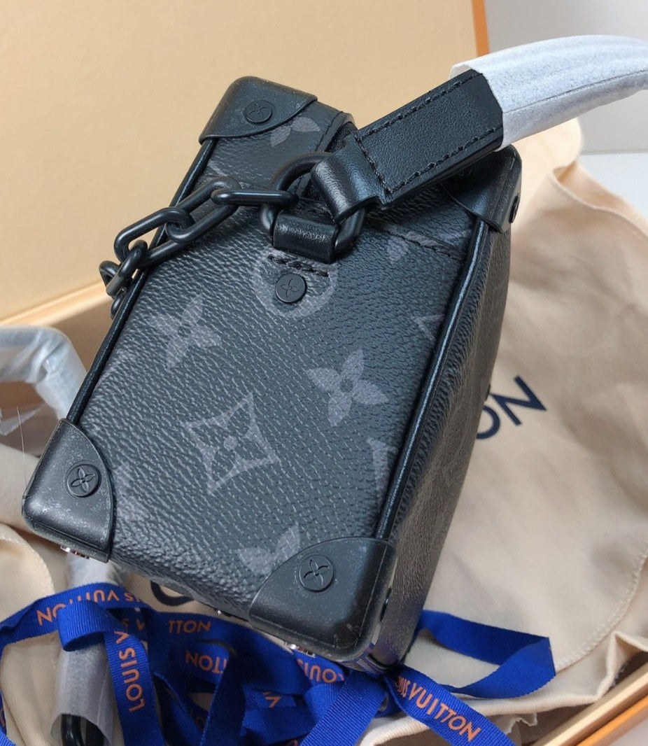 Louis Vuitton Soft Trunk Black Monogram mini Shoulder bag Crossbody Brand NEW