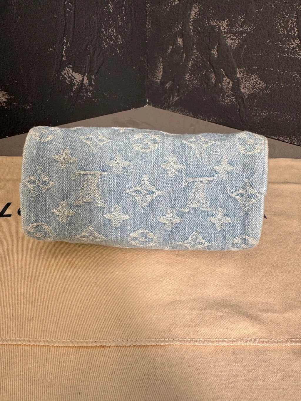 Louis Vuitton Speedy Nano Denim Light Blue Top Handle Bag For Women