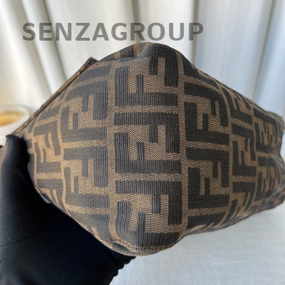 Fendi Baguette Bag Brown Silver FF Monogram Shoulder Tote