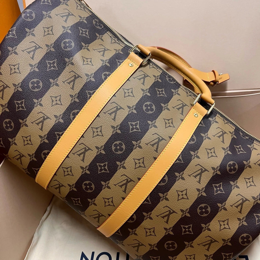 Louis Vuitton x NIGO Keepall50 Canvas Handbag For Women