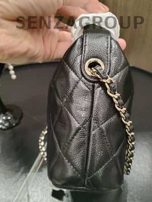 Chanel Black Gold Quilted Classic Flap Bag - Timeless Women's Fashion