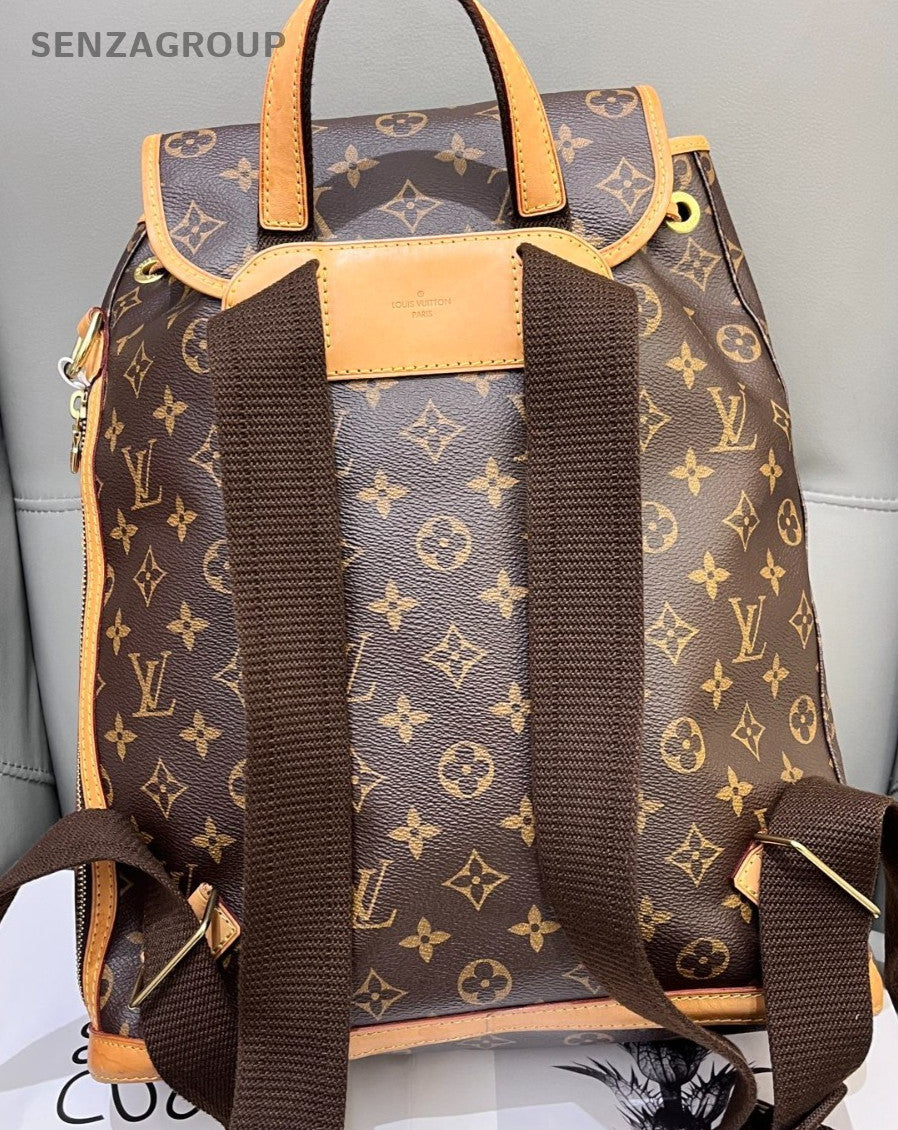Louis Vuitton  Bosphore Monogram Backpack Brown Gold Used Unisex Adults Classic