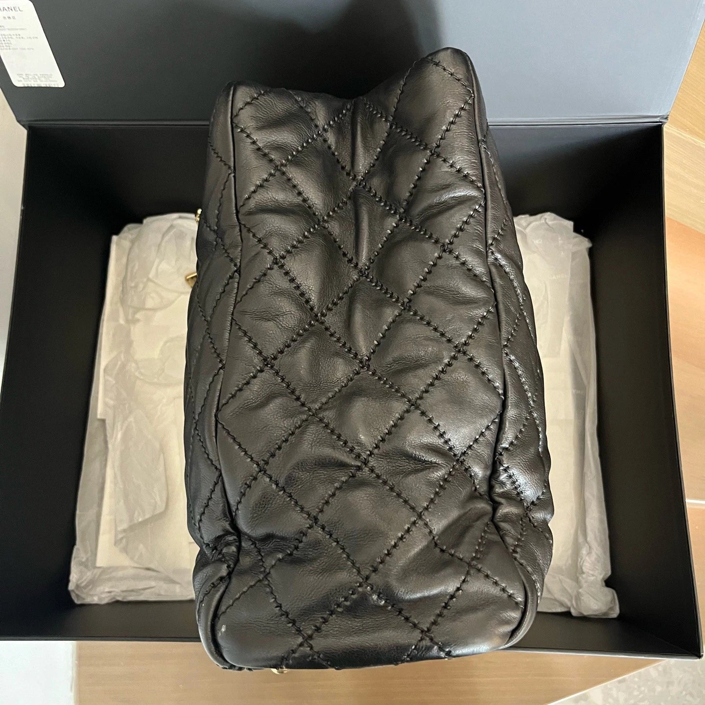 Chanel Large Shopping Bag Tote Calfskin Shoulder Bag Crossbody Women