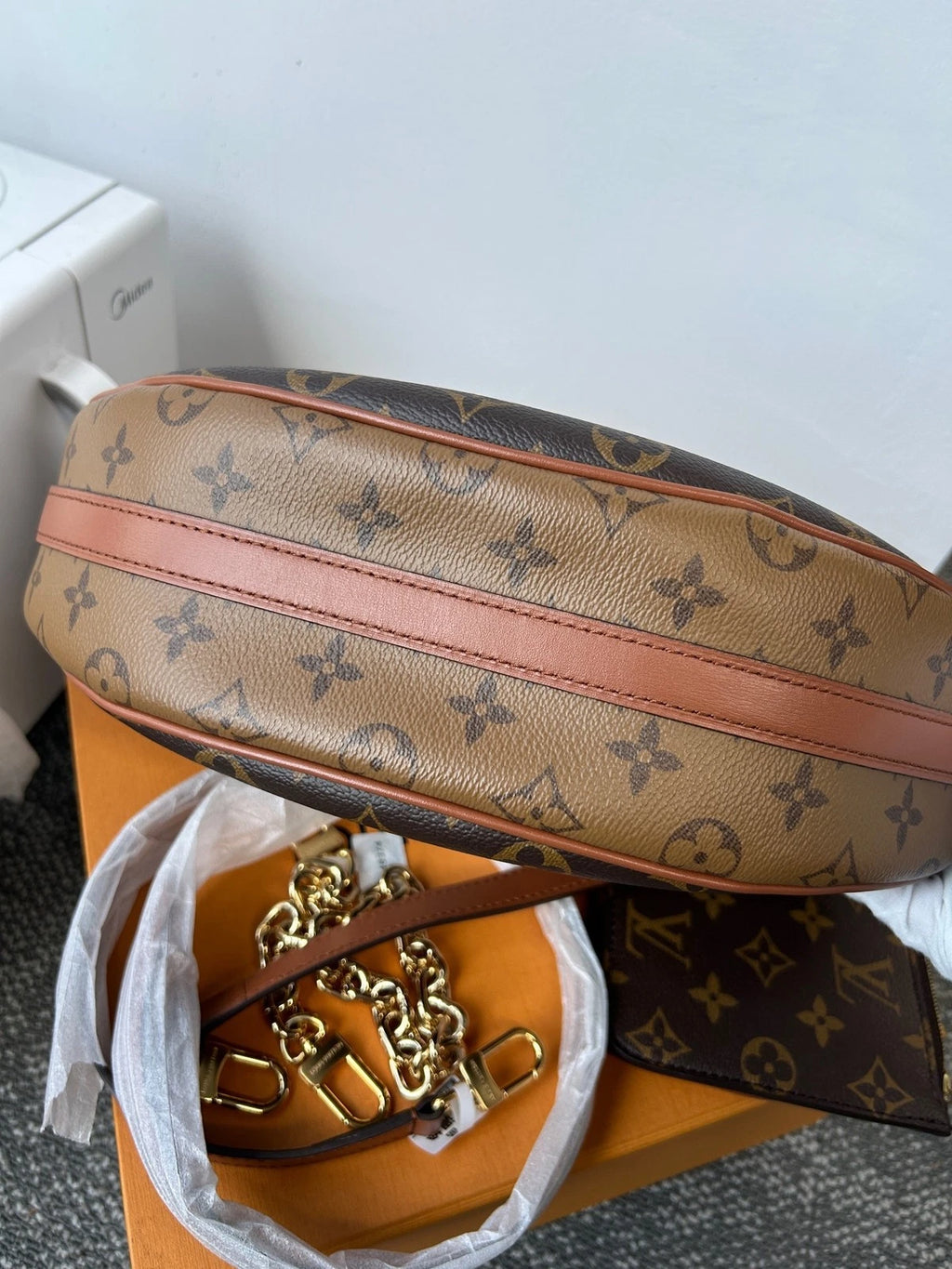Louis Vuitton Loop Canvas Shoulder Bag Crossbody Excellent
