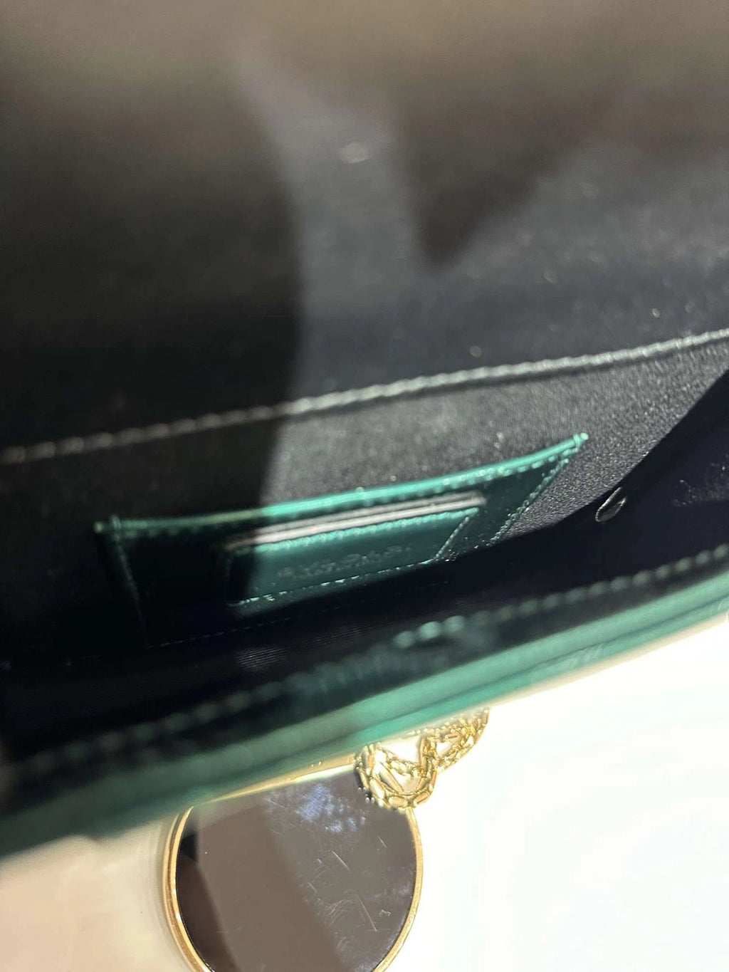 Bvlgari Serpenti Small Green Patent Shoulder Crossbody Bag For Women