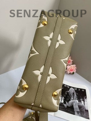 Louis Vuitton Small Carryall Green Gold Shoulder Crossbody Bag Women Fashion