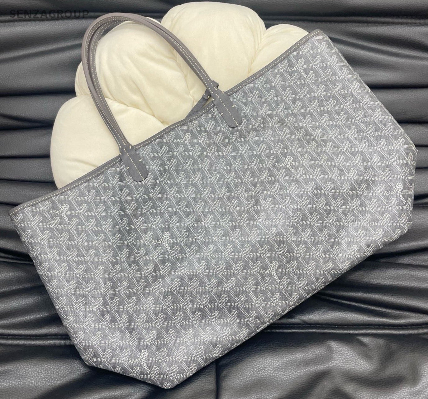 Goyard Tote PM Handbag Shoulder Bag Gray Used Women Classic