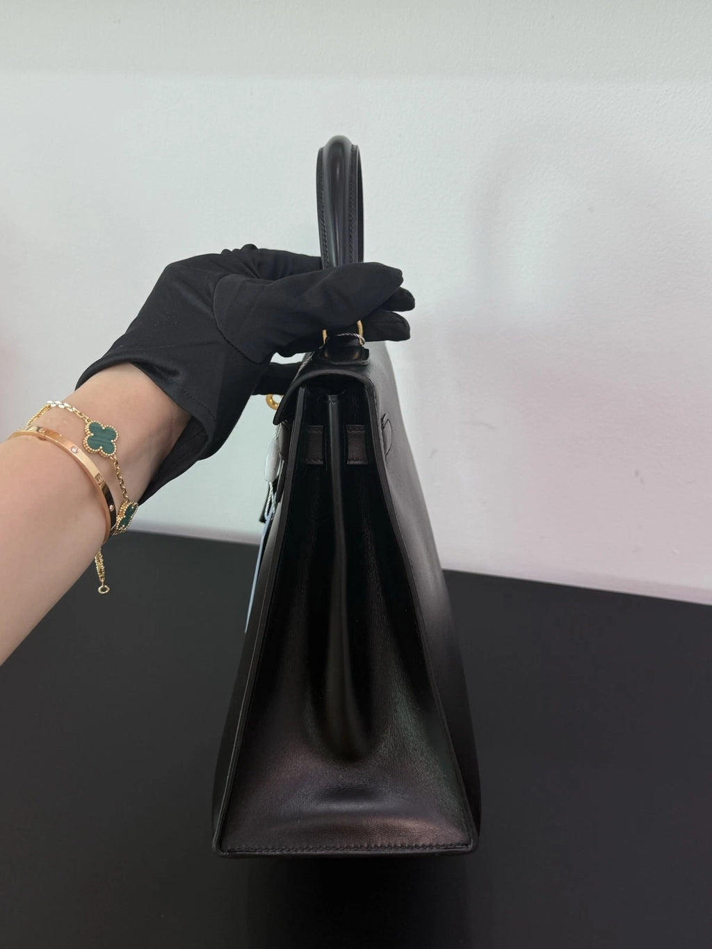 Hermès Kelly 28 Handbag Black Women Classic