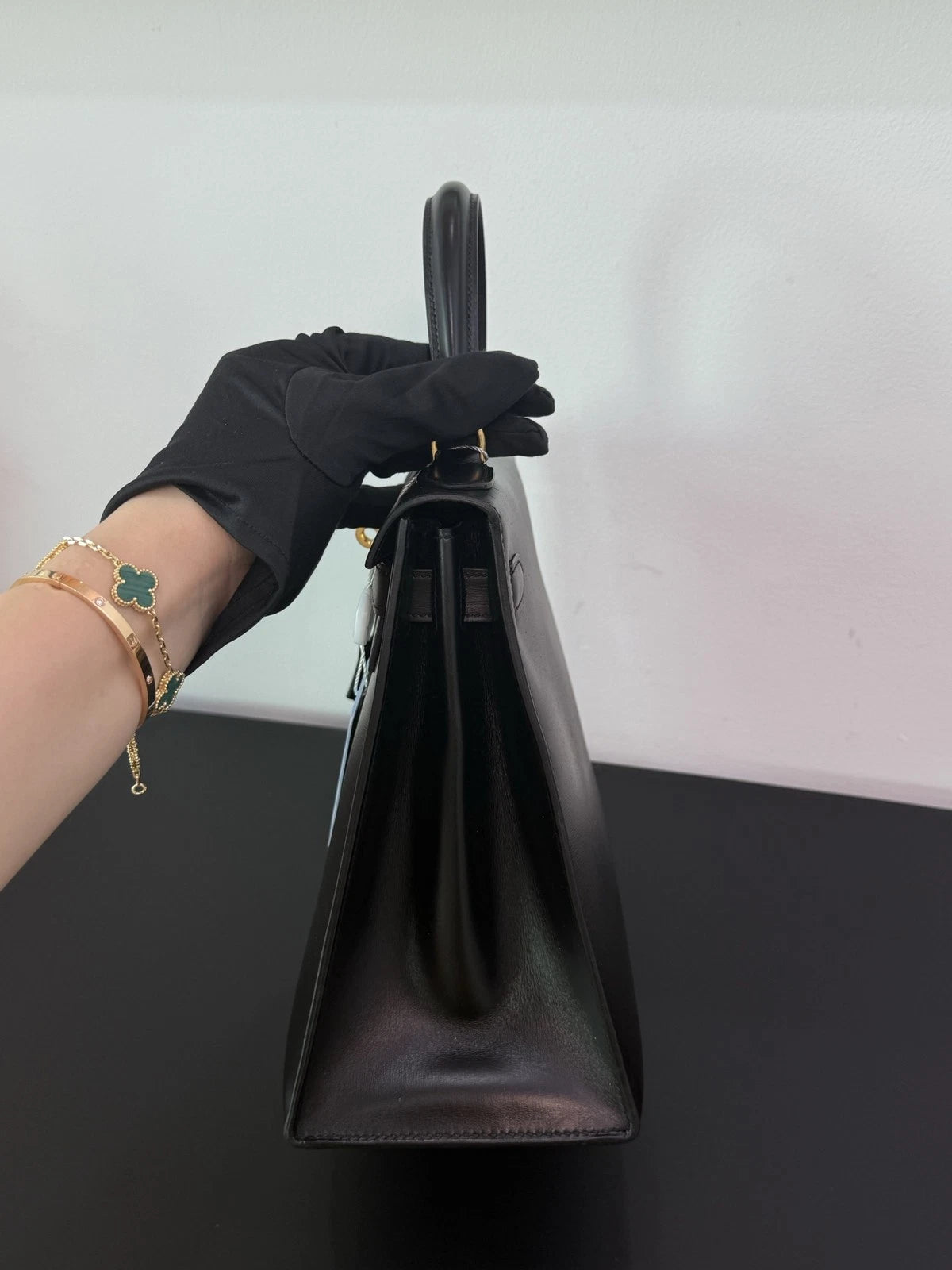 Hermès Kelly 28 Handbag Black Women Classic