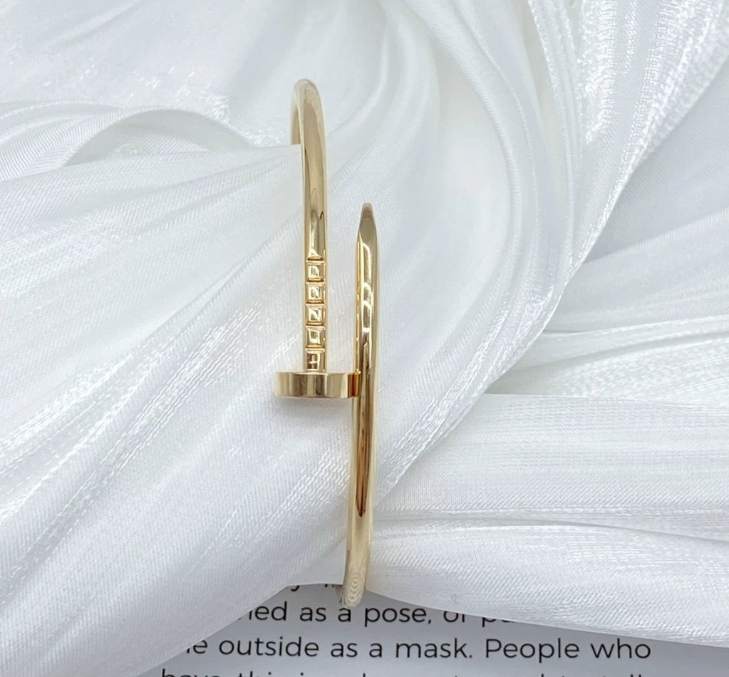 Cartier Juste Un Clou 18k Rose Gold Bangle Bracelet Size15
