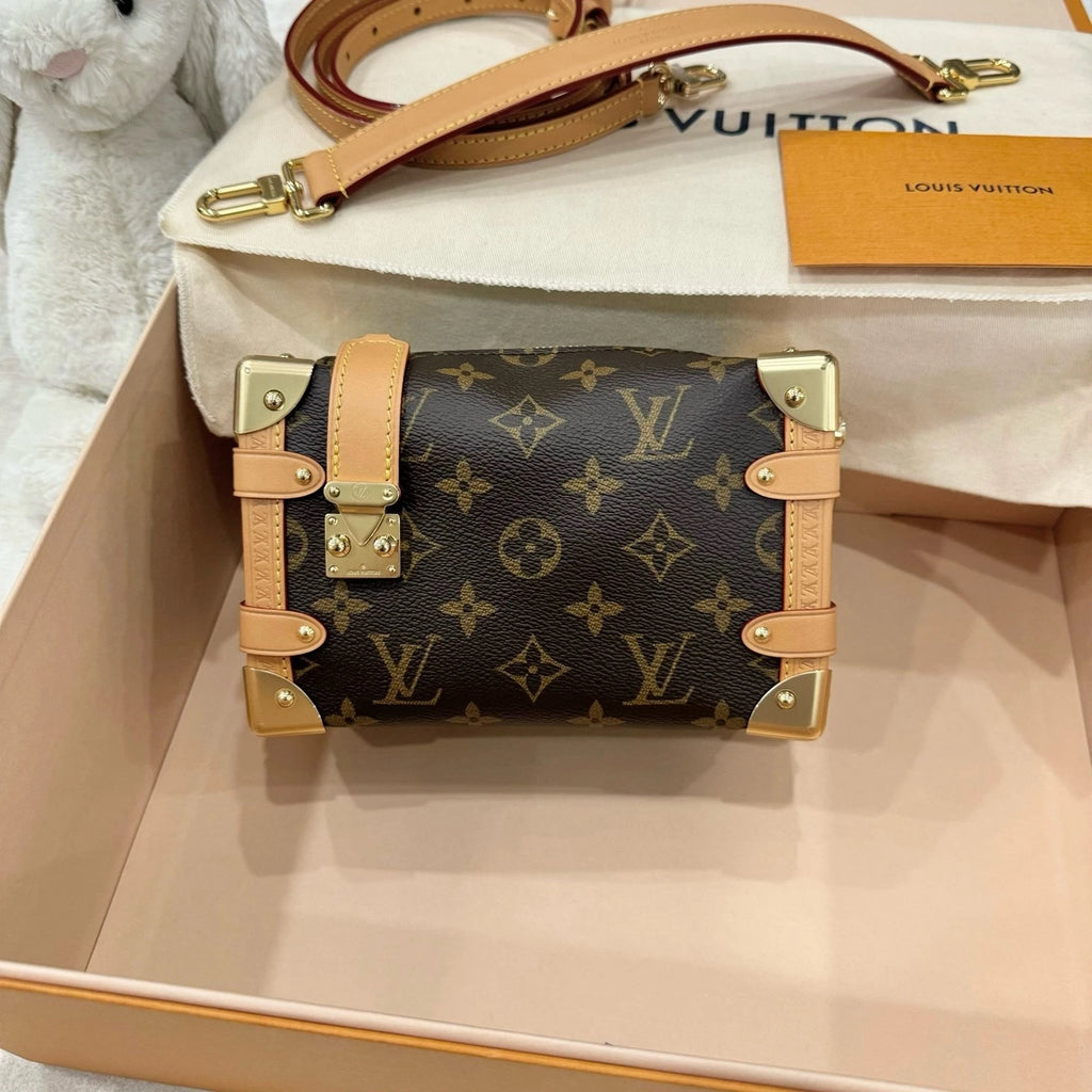 Louis Vuitton Canvas Small Side Trunk Crossbody Handbag For Women