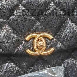 Chanel Black Calfskin Gold Chain Quilted Shoulder Bag