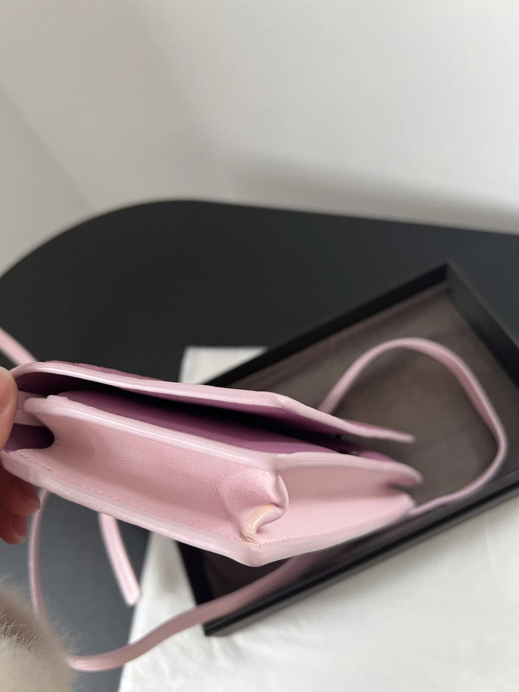 Bottega Veneta WOC Intrecciato Pink Purple 2-Way Shoulder Bag Crossbody