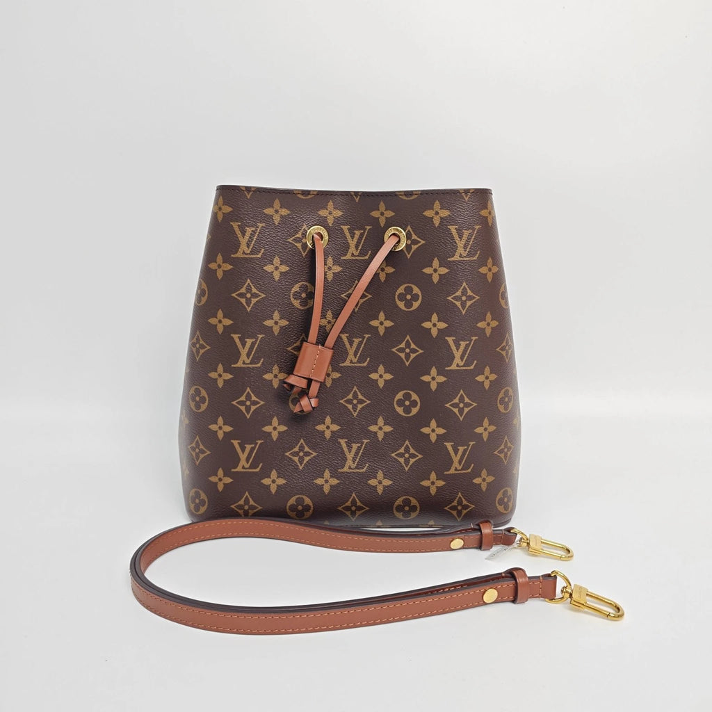 Louis Vuitton Monogram Brown Canvas Neonoe Bucket Bag For Women