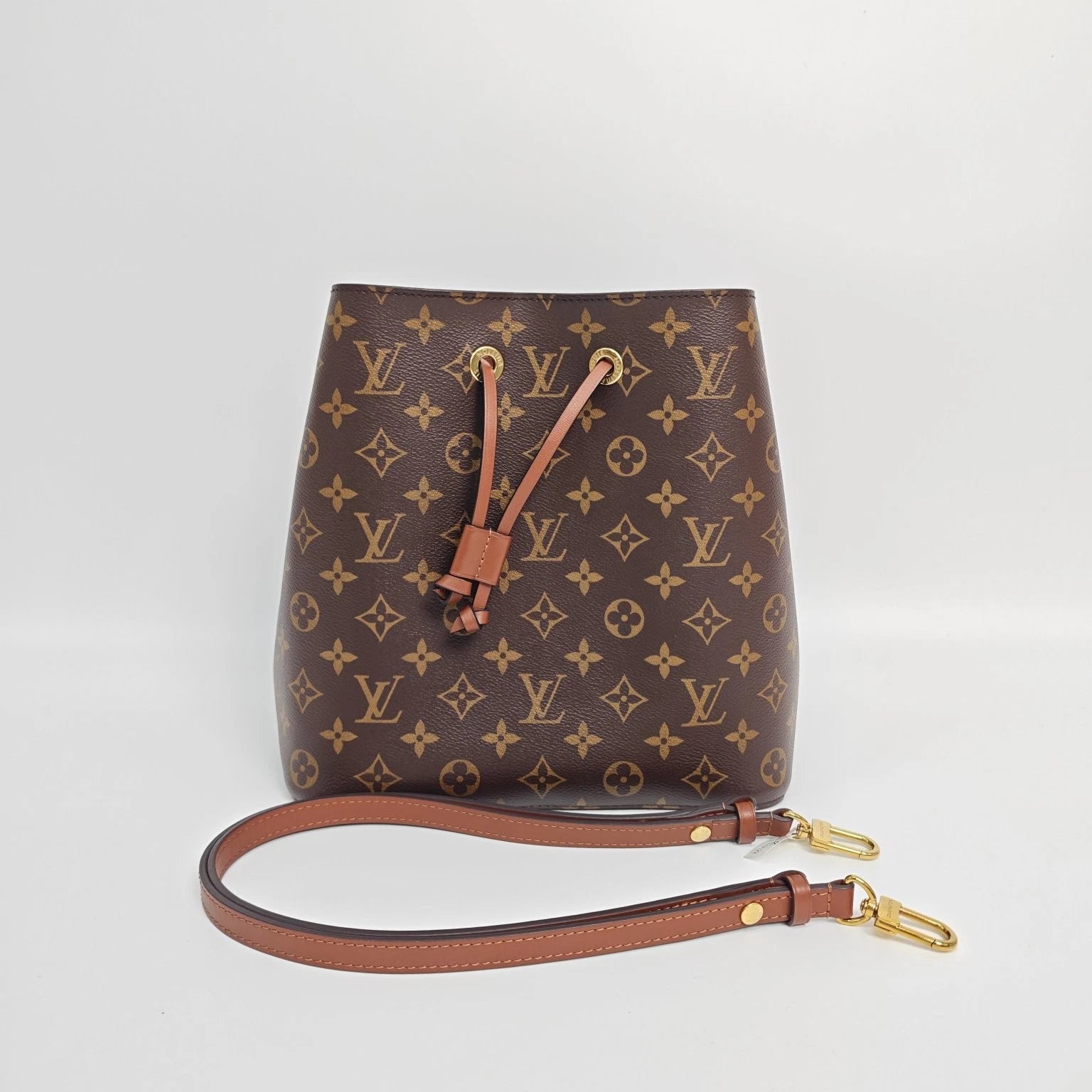 Louis Vuitton Monogram Brown Canvas Neonoe Bucket Bag For Women