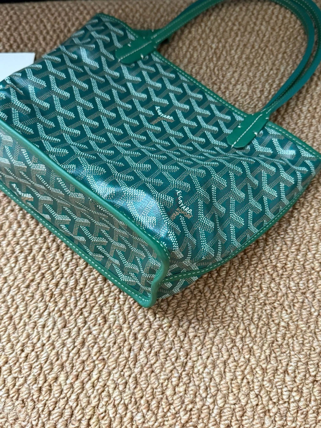 Goyard Classic Mini Green Canvas Tote Bag For Women