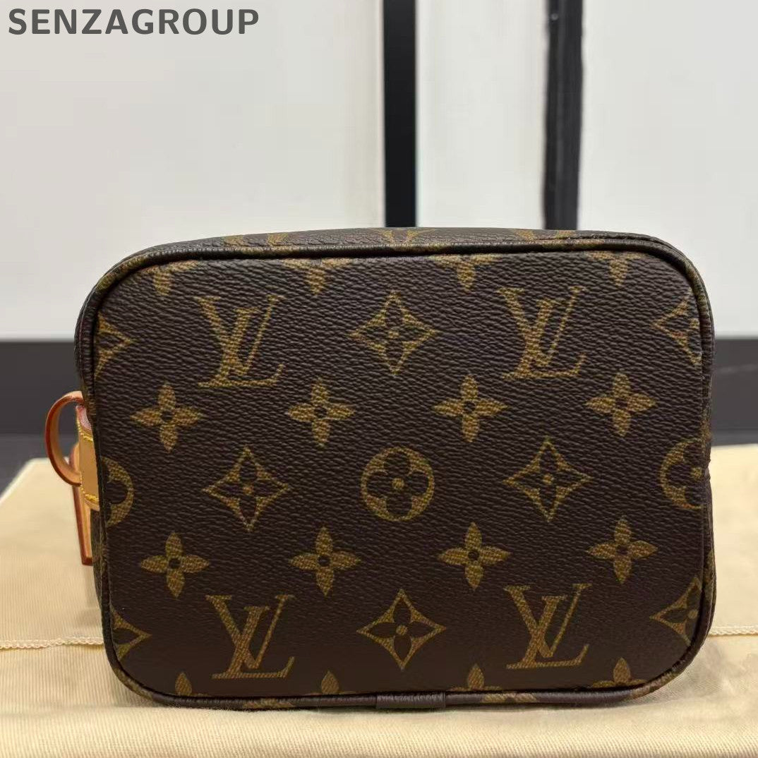 Louis Vuitton All In BB Small Monogram Shoulder Bag Brown Classic Women