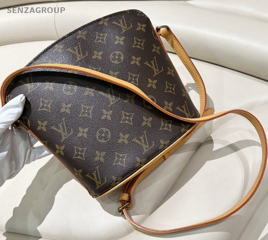 Louis Vuitton Monogram Shell Crossbody Shoulder Bag Women Brown