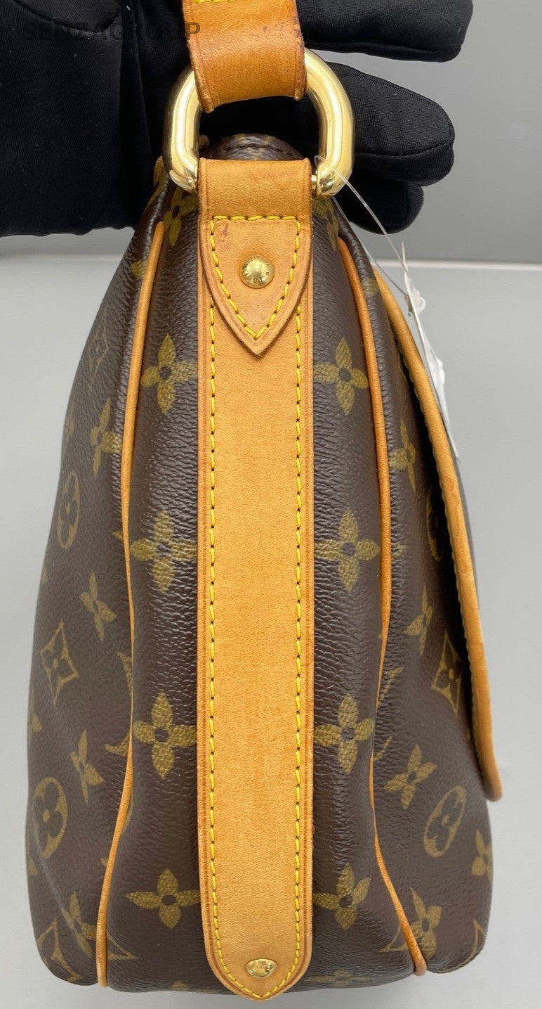 Louis Vuitton Monogram Pumpkin Underarm Shoulder Bag Brown Women