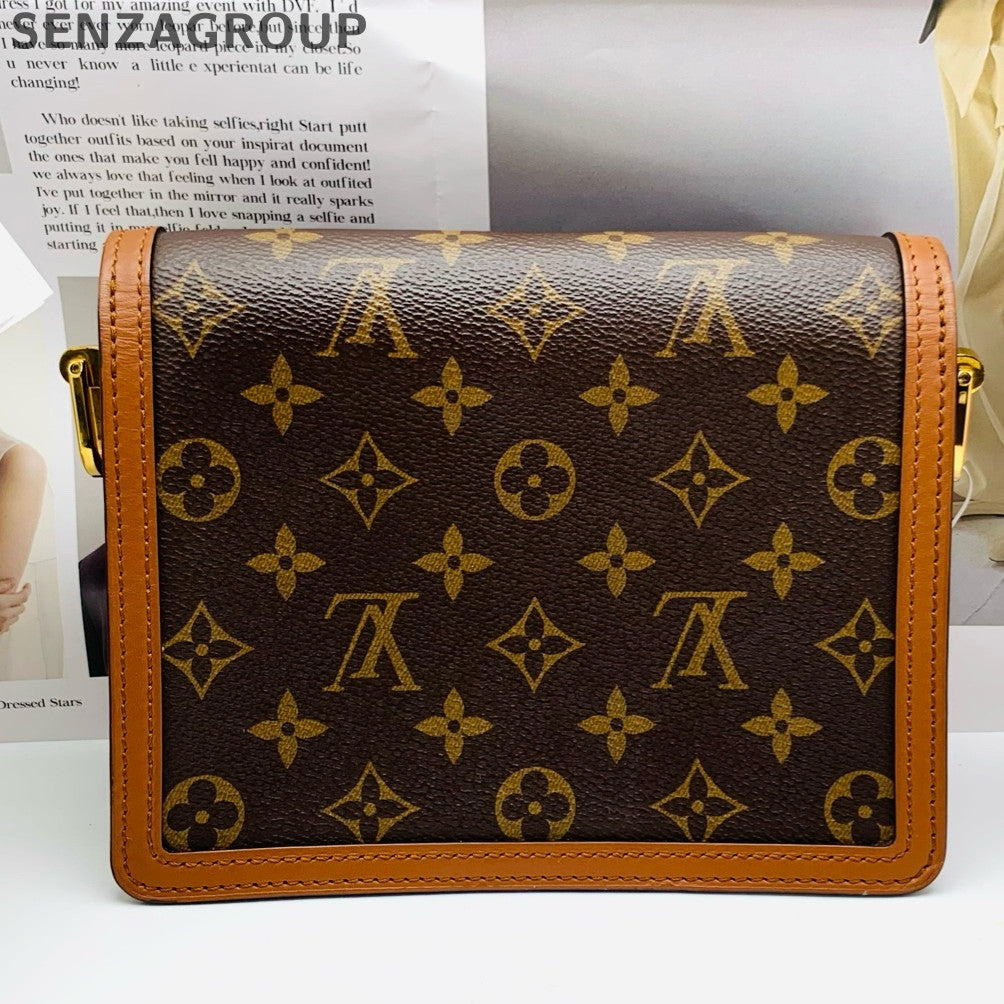 Louis Vuitton Daphne Monogram Brown Canvas Shoulder Crossbody Bag