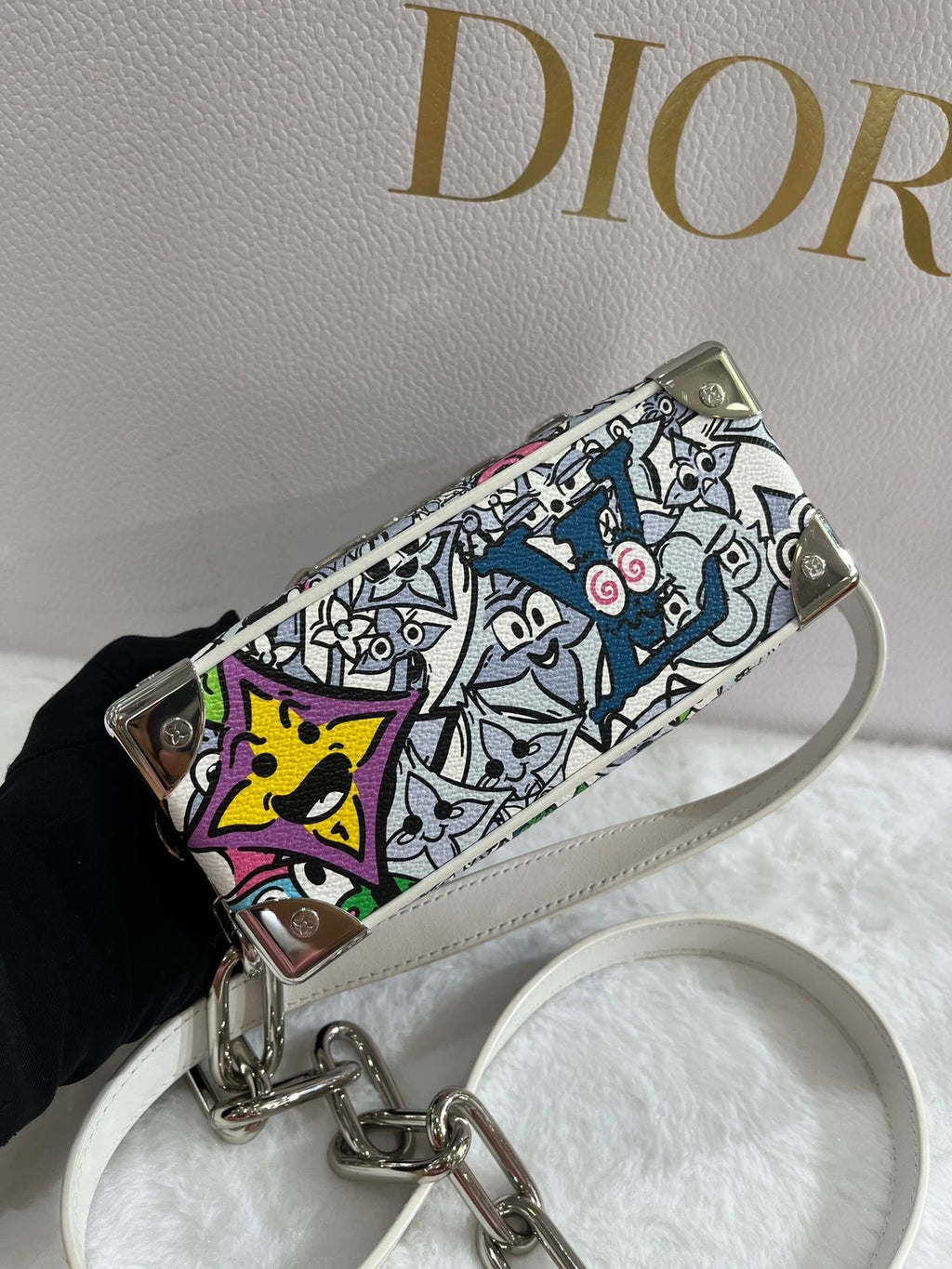 Louis Vuitton Limited Graffiti Soft Trunk Box Bag For Women