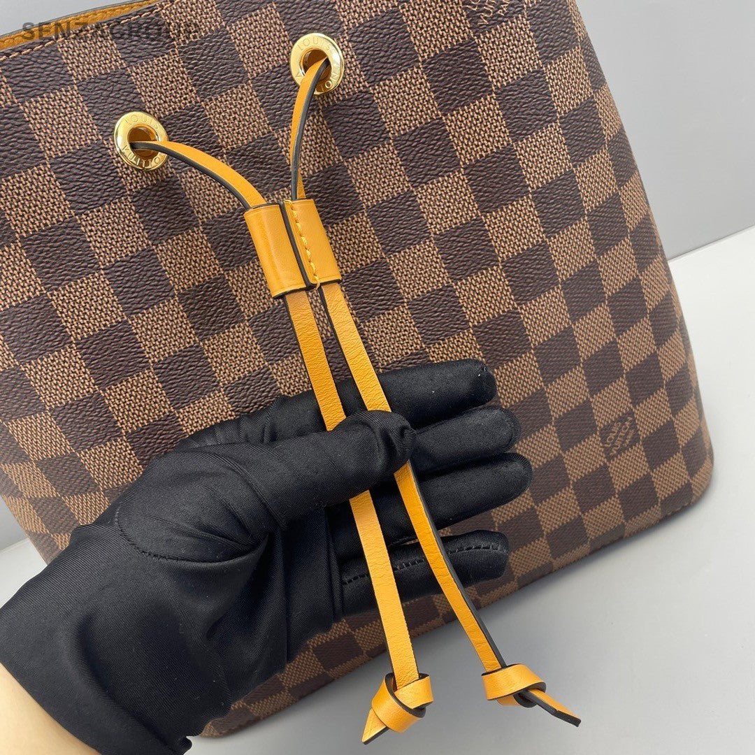 Louis Vuitton NéoNoé Damier Ebene Bucket Drawstring Shoulder bag Women Brown