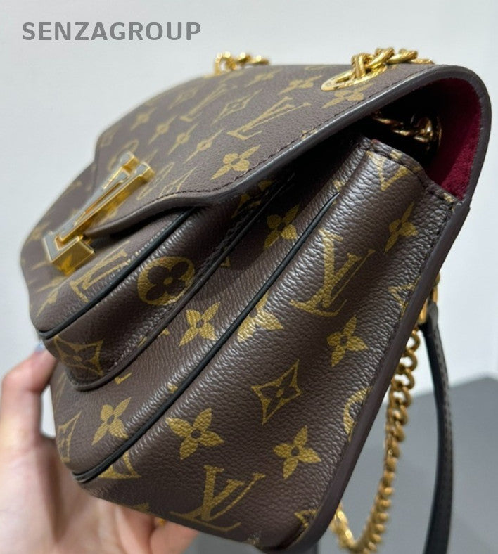 Louis Vuitton Passy Monogram Messenger Crossbody Shoulder Bag Brown Women