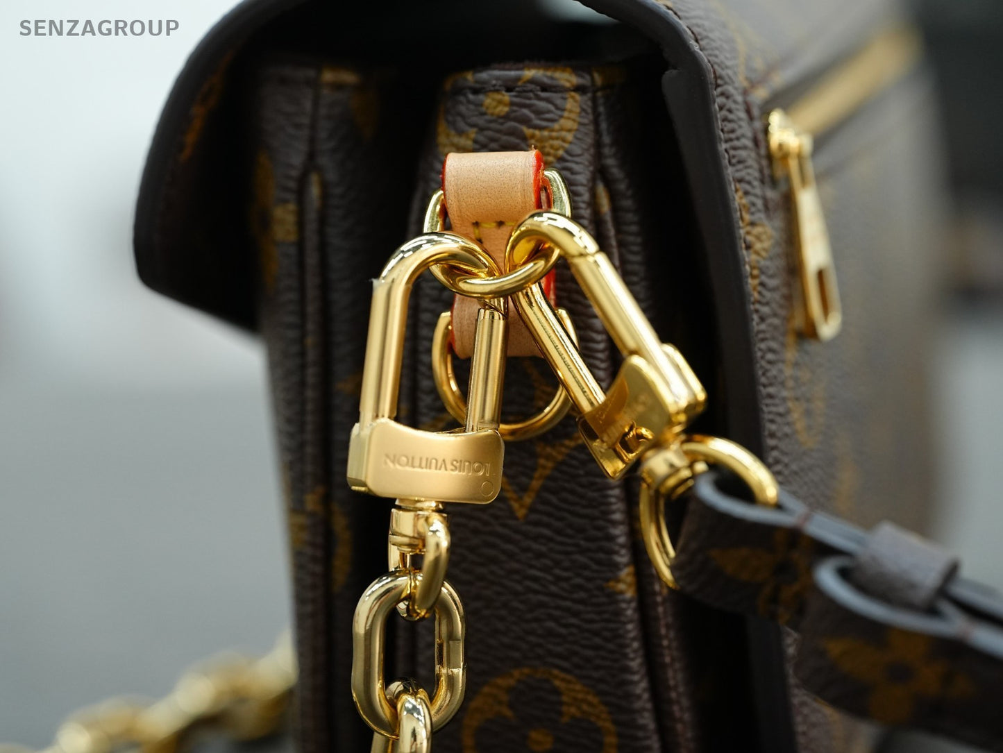 Louis Vuitton Pochette Metis East West Monogram Chain 2way Shoulder bag Women