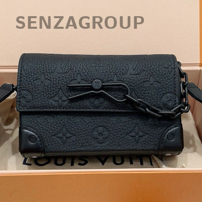 Louis Vuitton Steamer Black Monogram Messenger Bag - Unisex Classic