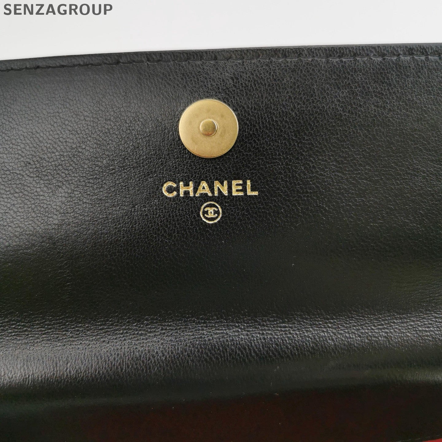 Chanel 19 WOC Lambskin Black Gold Quilted Chain Shoulder Bag Classic