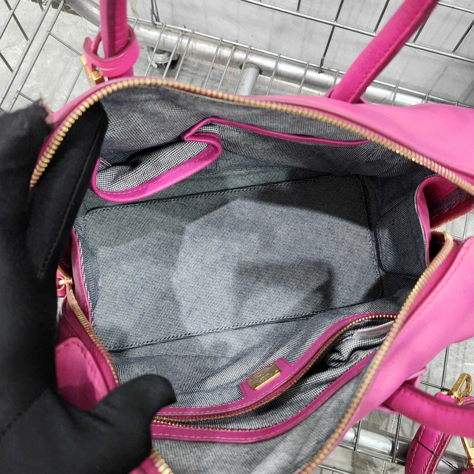 MCM Pink Boston Pillow Handbag Shoulder Crossbody For Women