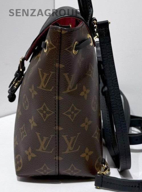 Louis Vuitton Montsouris BB Monogram Backpack Brown Gold Women Classic