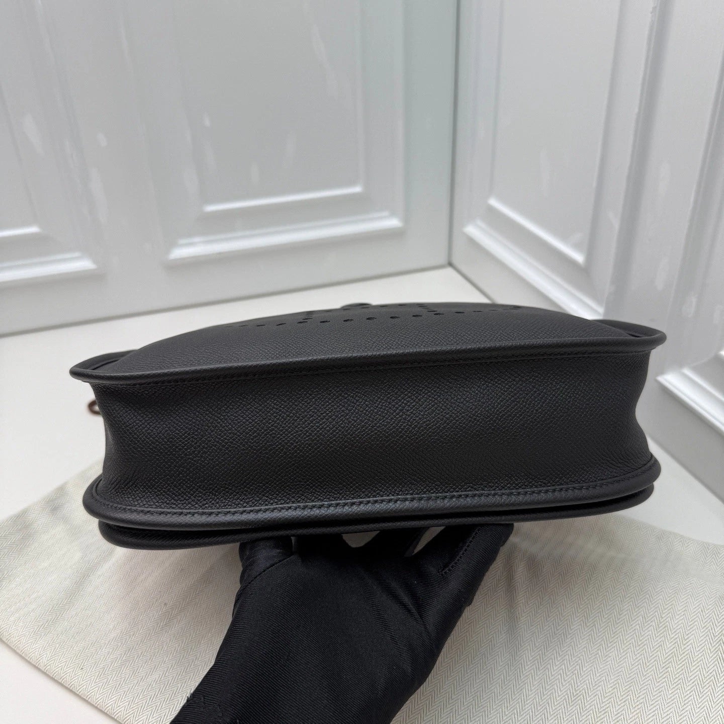Hermes Evelyne 29 Epsom Shoulder Crossbody Bag Black Women Classic