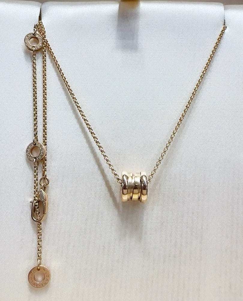 BVLGARI B-zero1 18K Rose Pink Gold Necklace Pendant