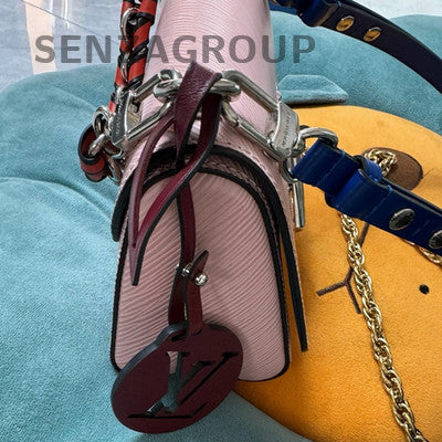 Louis Vuitton Epi Twist Small Pink Silver Shoulder Bag Classic Women