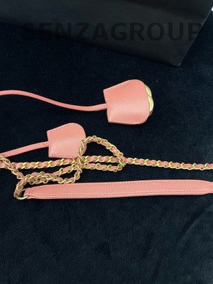 Chanel Pink Quilted Camera Bag Gold Hardware Chain Strap Shoulder Bag
